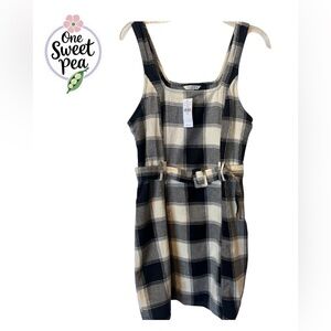 American Eagle Outfitters Black and White Plaid Jumper NWT